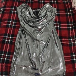 METALIC disco cami dress